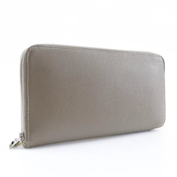 HERMES Azap Long Silk Inn Purse Etope Brown Epsom Women main image 5